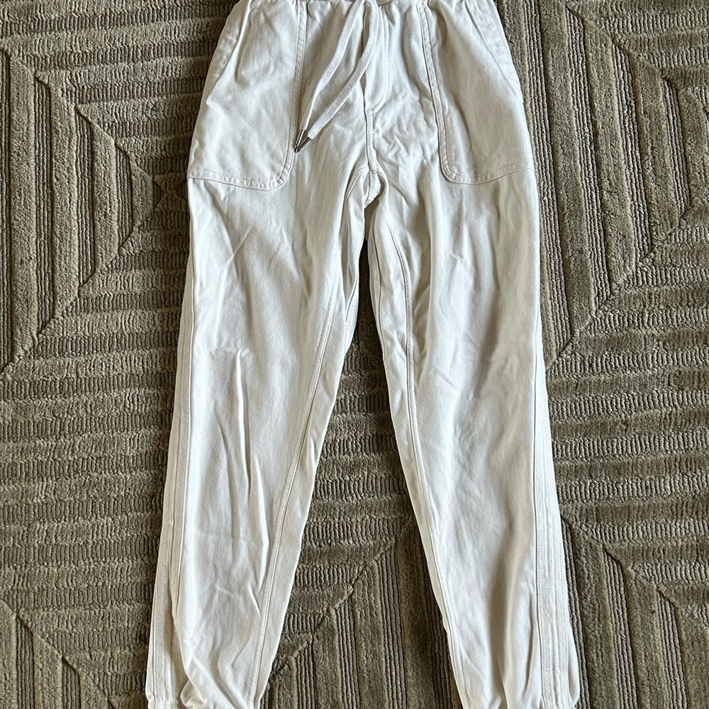 Athleta White Track Pants